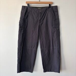 Eddie Bauer Blakely Fit Wide Leg Cropped Cargo Pants Women's 16